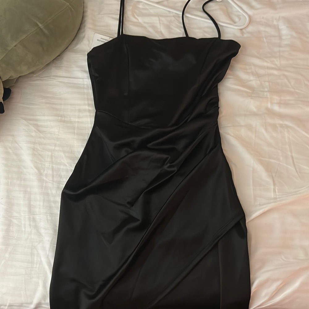 black mini dress never worn new with tags